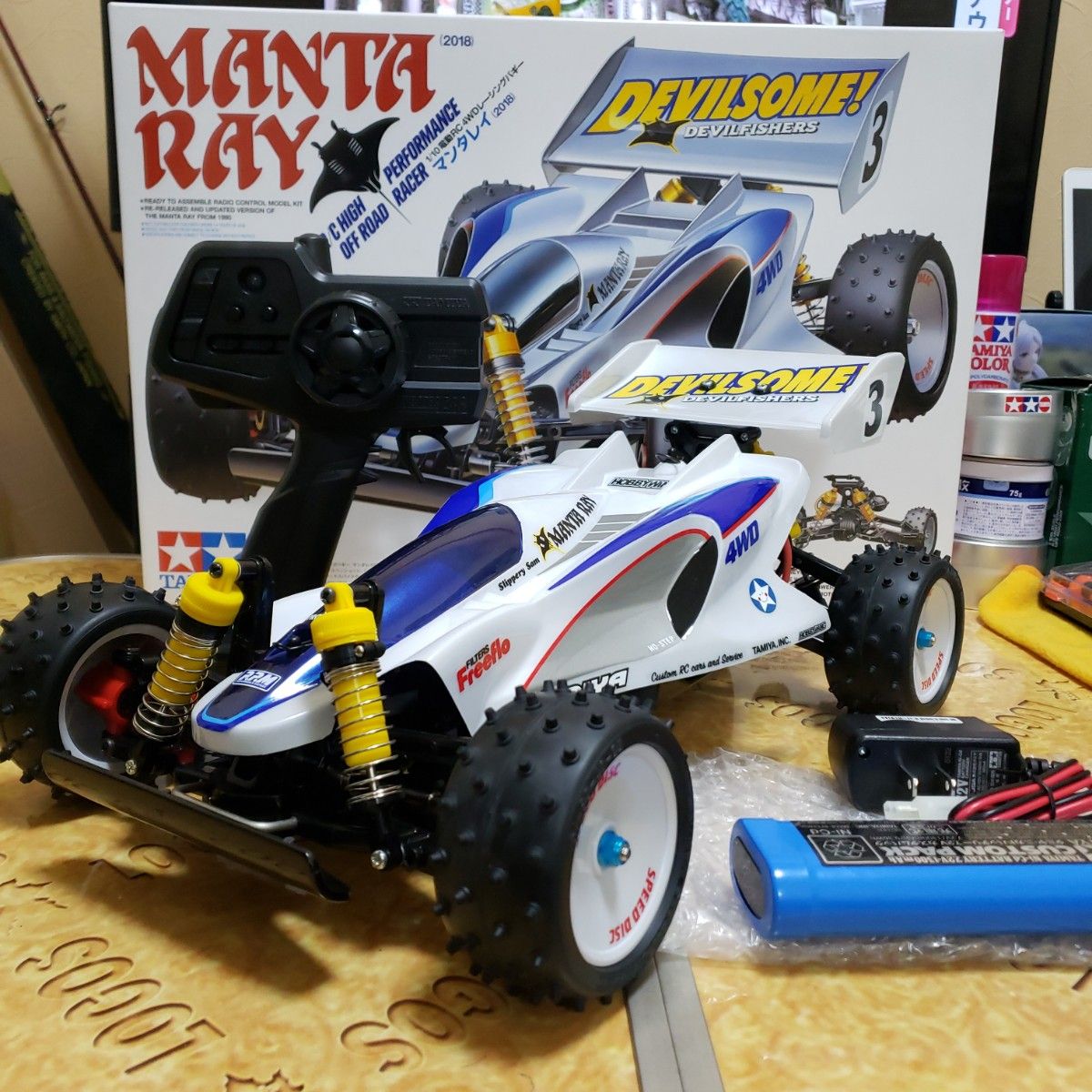 タミヤ マンタレイ 4WD 浪漫 RC 新車 未走行 ファインスペック タミヤ マンタレイ 4WD 浪漫 RC 新車 未走行 ファインスペック