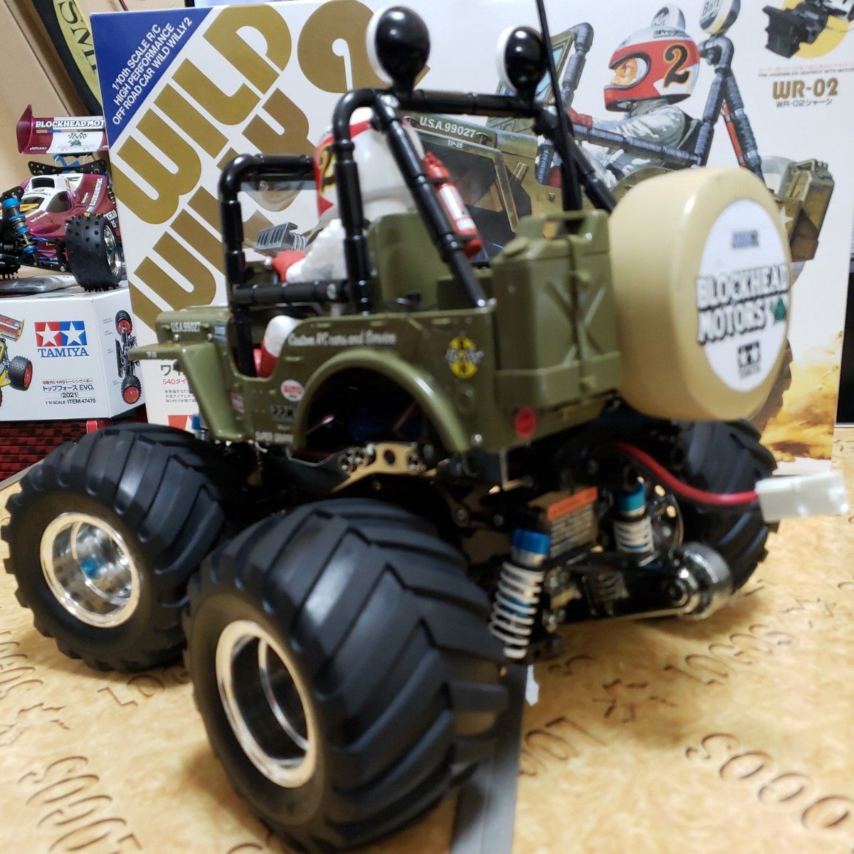 タミヤ ワイルドウィリー2 WR02 ブロックヘッドモータース仕様 タミヤ ワイルドウィリー2 WR02 ブロックヘッドモータース仕様