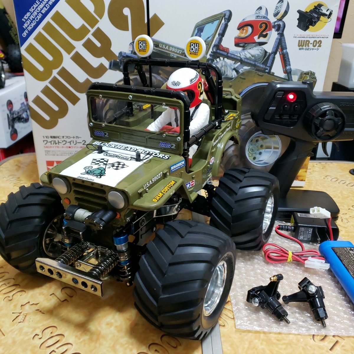 タミヤ ワイルドウィリー2 WR02 ブロックヘッドモータース仕様 タミヤ ワイルドウィリー2 WR02 ブロックヘッドモータース仕様