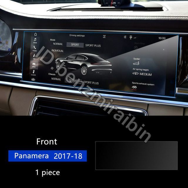  front navi + rear air conditioner monitor for 2 sheets 2017 2018 Porsche Panamera car gps navigation screen protection film screen car 