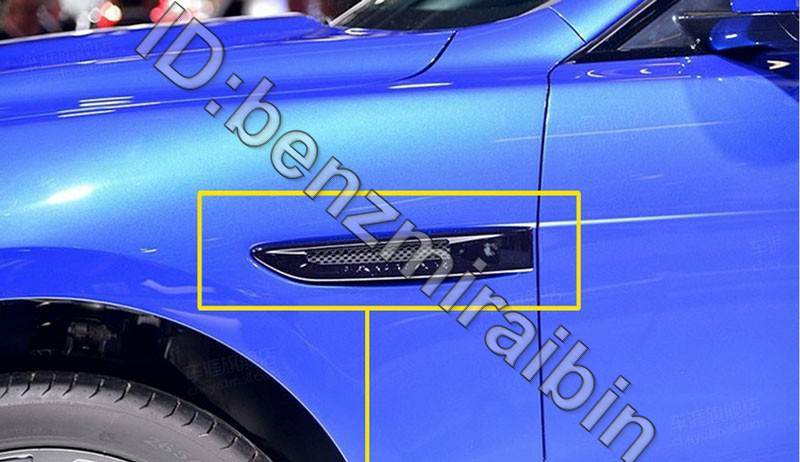  piano black car side fender cover trim 3D sticker Jaguar XE F pace XF / XFL 2016 f pace car styling 