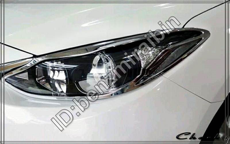 マツダ 3 AXELA M3 2014 2015 2016 ABS ヘッド フロント ヘッドライト ライト ランプ フレーム カバー トリム 2個 車 アクセサリー_画像3