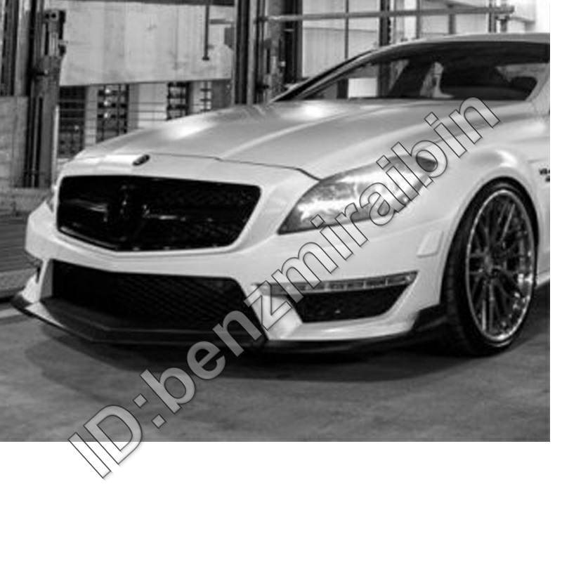 メルセデス ベンツ CLSクラス W218 CLS350 CLS63 AMG バンパー カーボン柄 フロント リップ スポイラー 用_画像2