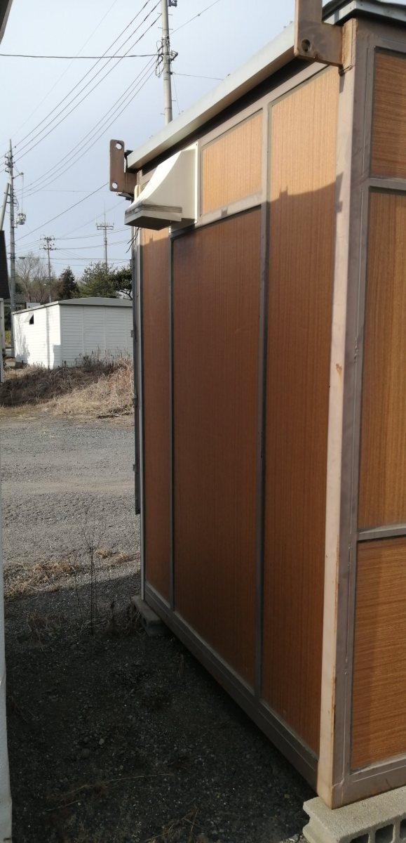 c3A【石031224-1】6坪ユニットハウス 木目調折畳式2倍ハウス c3A【石031224-1】6坪ユニットハウス 木目調折畳式2倍ハウス