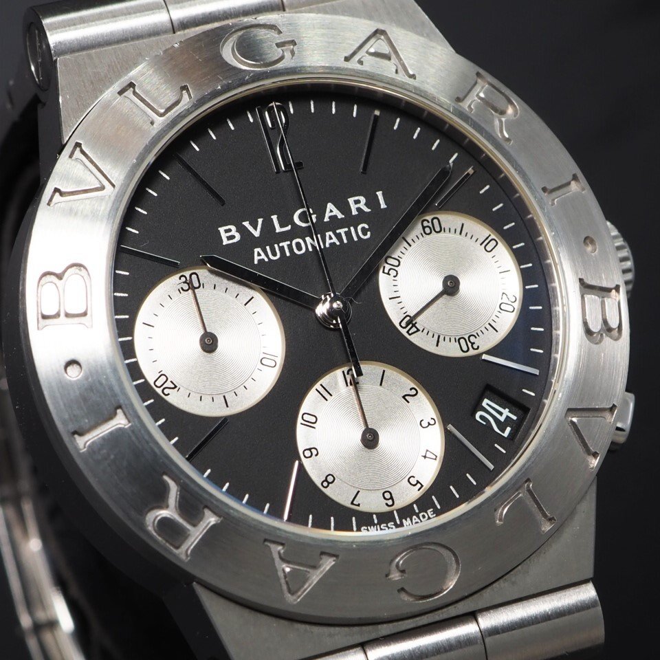 希少 自動巻き】BVLGARI ブルガリ ディアゴノ スポーツ クロノ 希少 自動巻き】BVLGARI ブルガリ ディアゴノ スポーツ クロノ