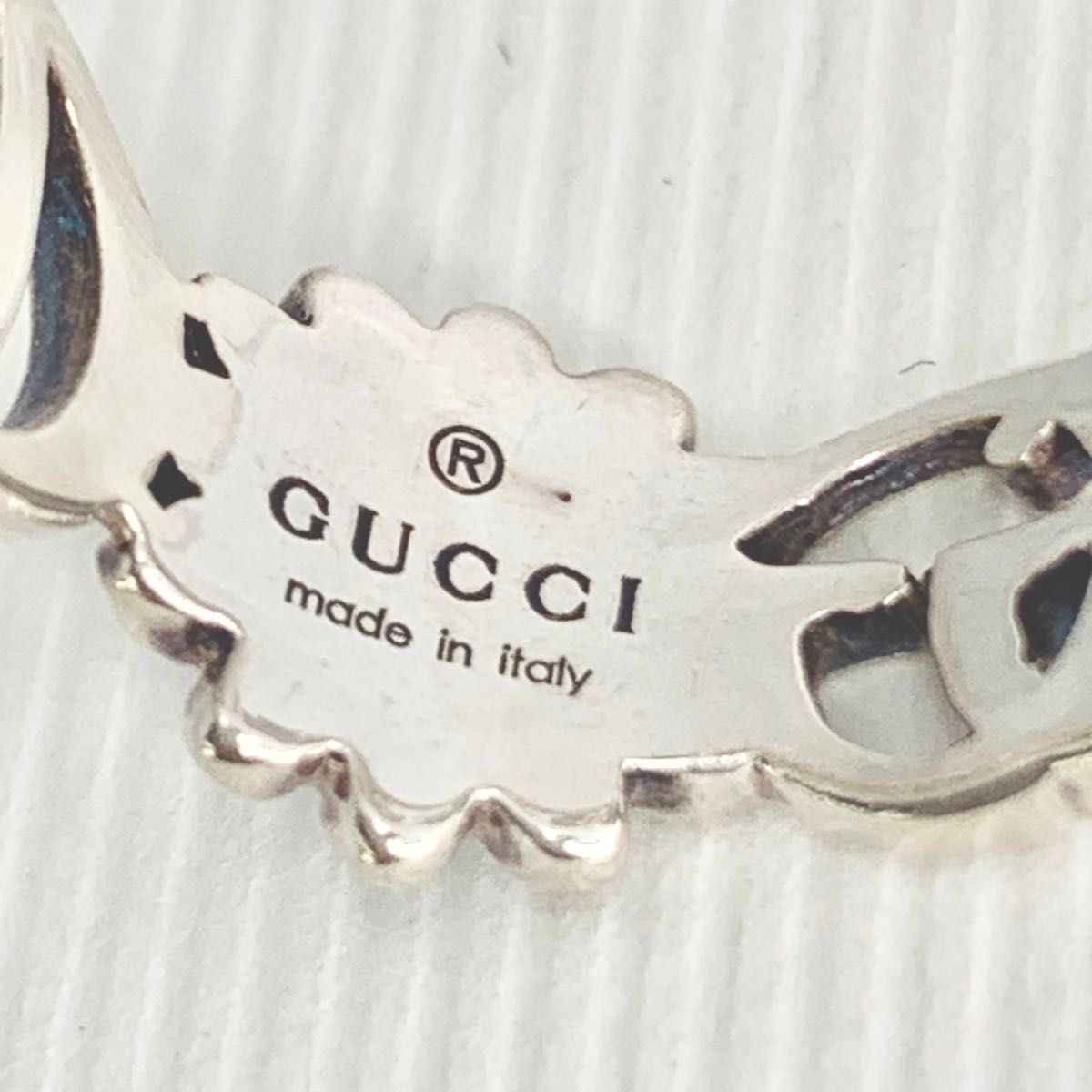 GUCCI グッチ ダブルG フラワー リング カラーストーン 10号 w1 GUCCI グッチ ダブルG フラワー リング カラーストーン 10号 w1