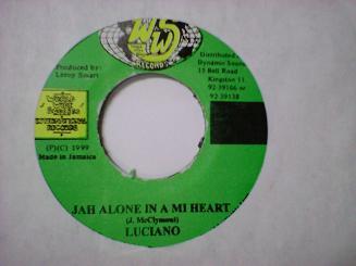 レゲエ Luciano / Jah alone In A Mi Heart 7インチです。_画像1