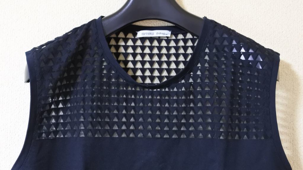 ヤフオク! - ZARA ザラ タンクトップ ノースリーブ ブラック ...