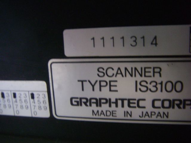 GRAPHEC SCANNER IS 3100 used operation verification ending 