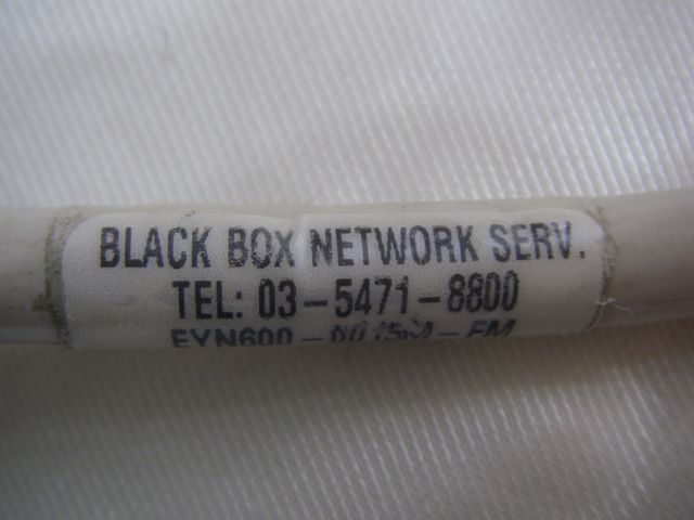 1459 BLACK BOX TYPE CM(UL)75c E116394 OR AWM 2448 LOW VOLTAGE COMPUTER CABLE