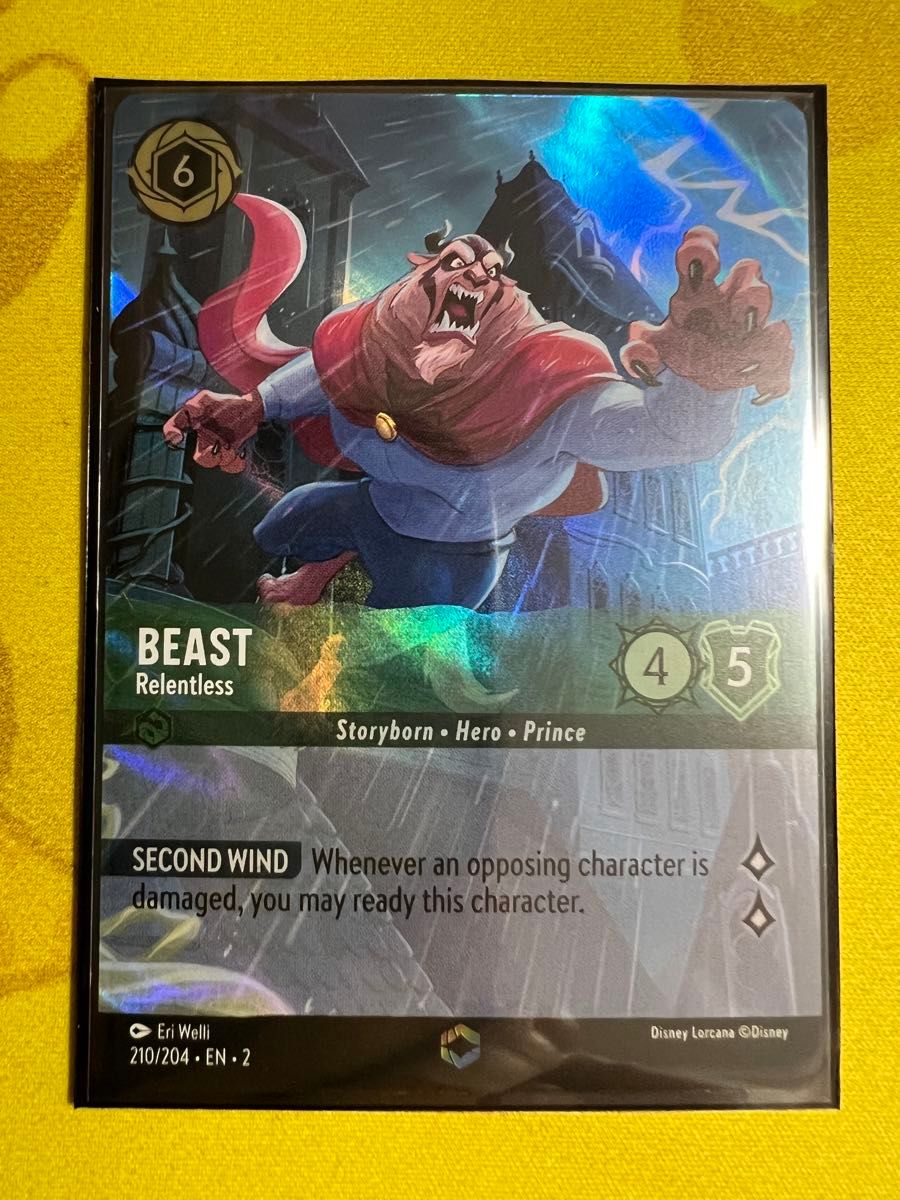 Disney Lorcana ディズニー ロルカナ Beast 野獣 (210/204 Disney Lorcana ディズニー ロルカナ Beast 野獣 (210/204