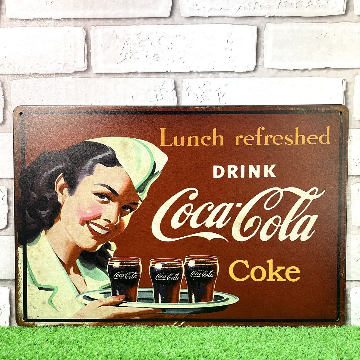 Coca-Cola レトロ看板 コカ・コーラ レトロ看板 インテリア 雑貨 (楽天市場】ブリキ