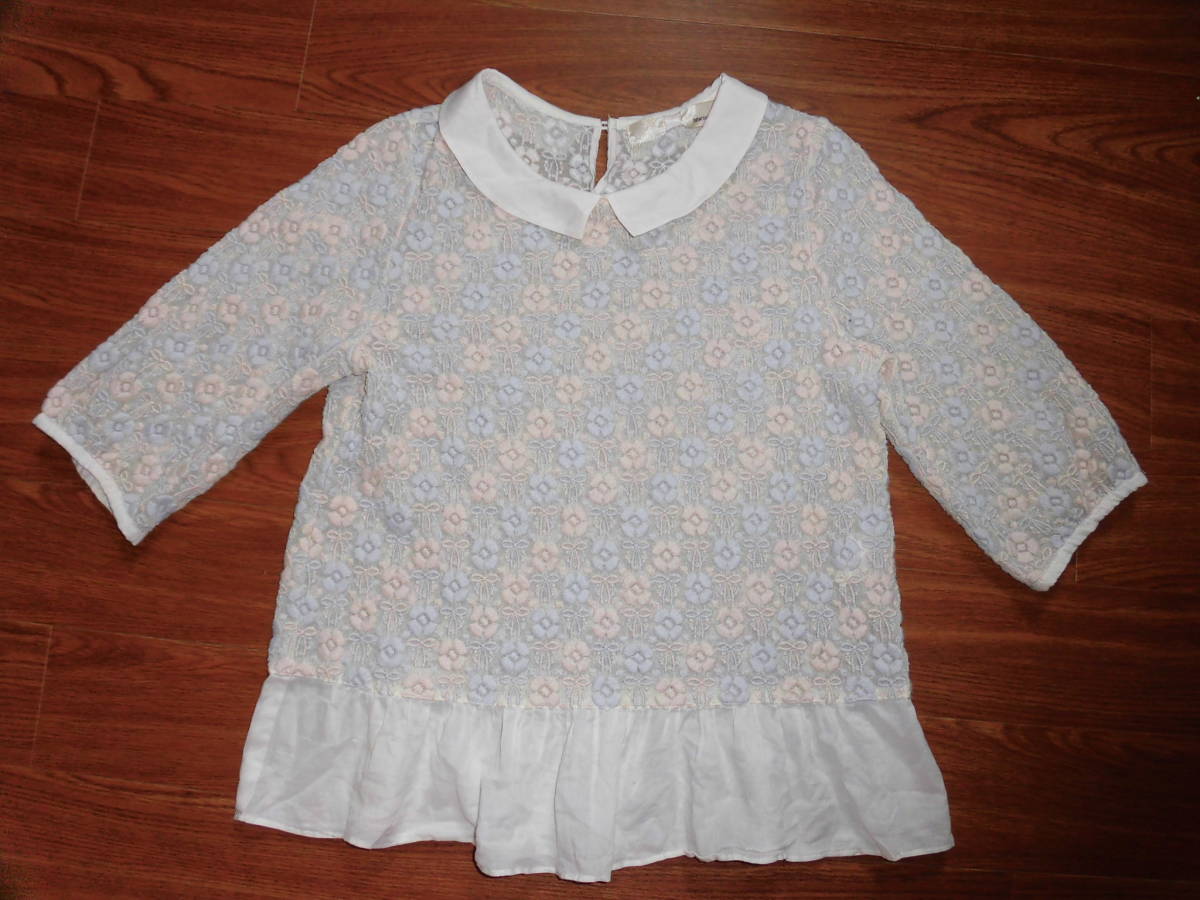 nesessaire(nesesea)* auger nji- embroidery blouse *F, 13-2-3022