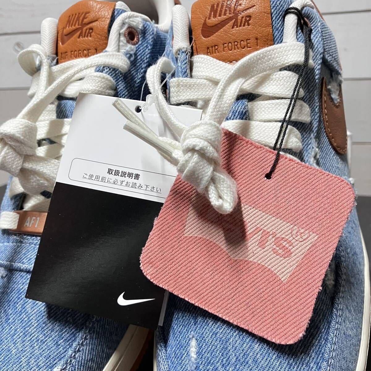 26 5cm NIKE AIR FORCE 1 LOW LEVIS LEVI'S DENIM BY YOU ナイキ 26 5cm NIKE AIR FORCE 1 LOW LEVIS LEVI'S DENIM BY YOU ナイキ
