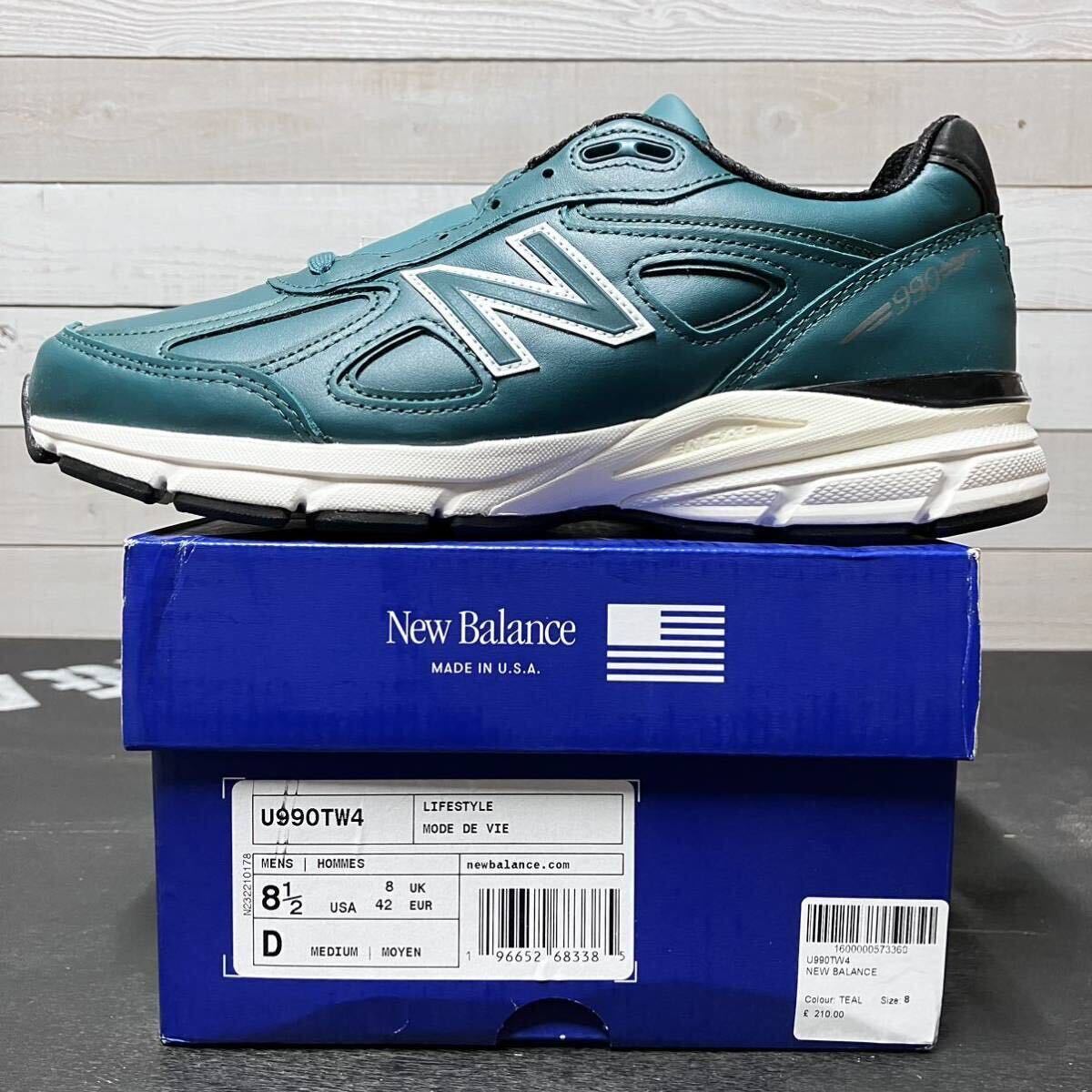 26 5cm NEW BALANCE U990 V4 TW4 VINTAGE TEAL MADE IN USA 990 26 5cm NEW BALANCE U990 V4 TW4 VINTAGE TEAL MADE IN USA 990
