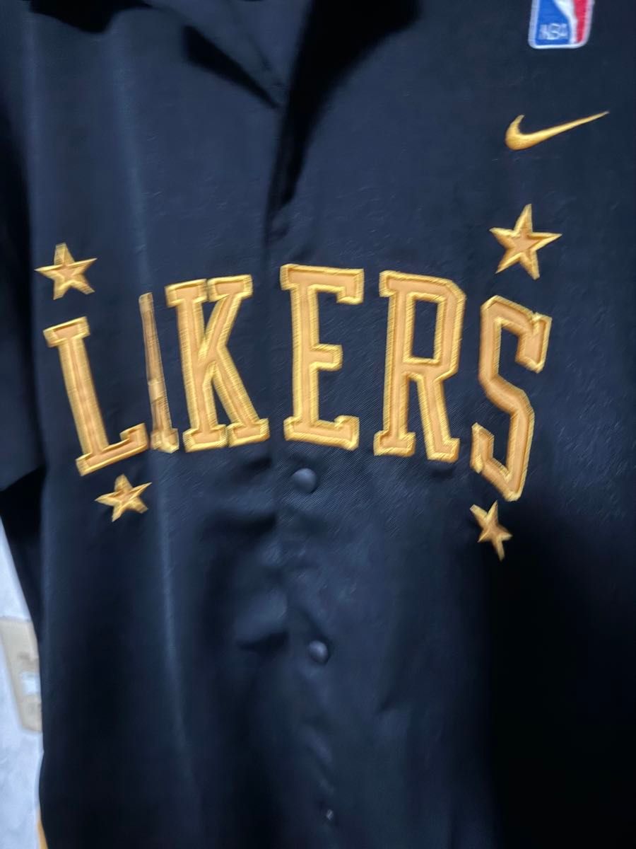 レイカーズ シューティングシャツ 美品 Lサイズ ナイキ NIKE レイカーズ シューティングシャツ 美品 Lサイズ ナイキ NIKE