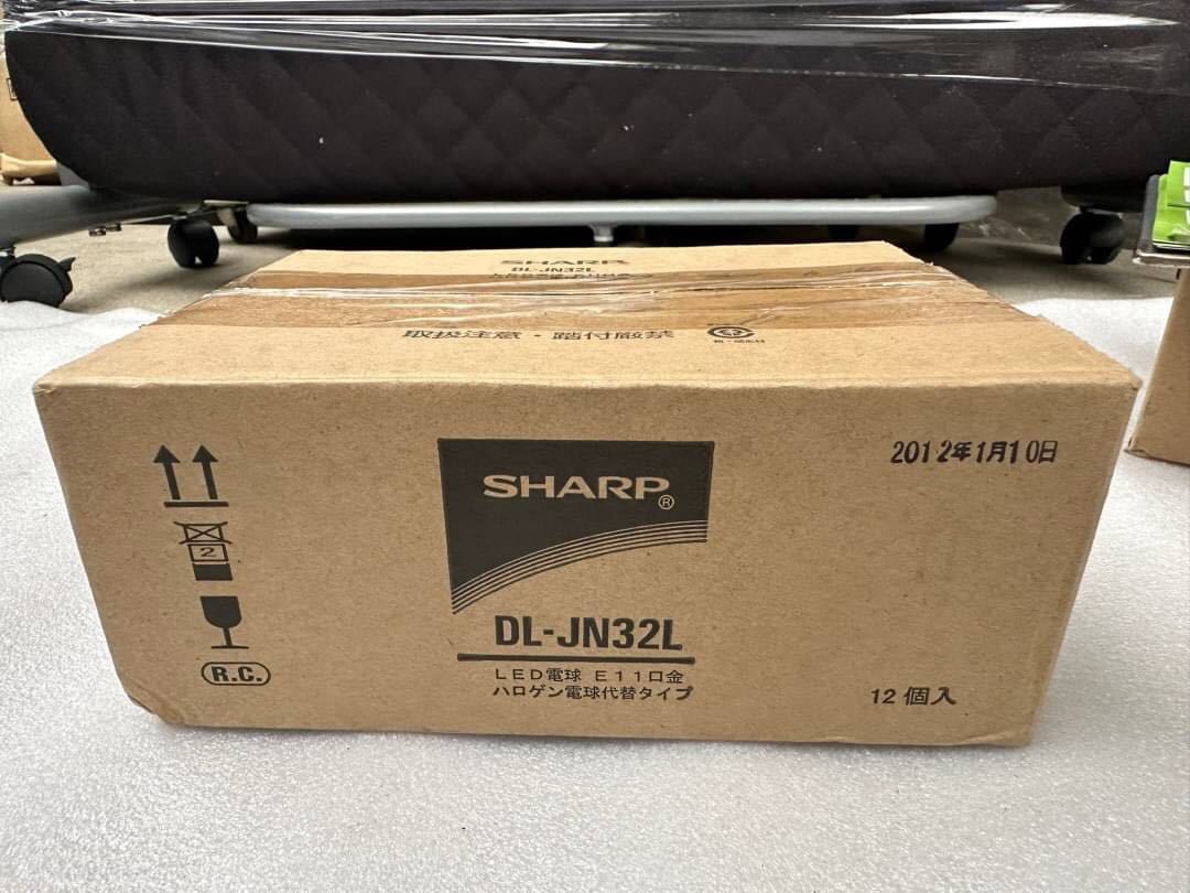 ○GW8195 未使用 シャープ LED電球 E11口金 DL-JN32L 12個セット○
