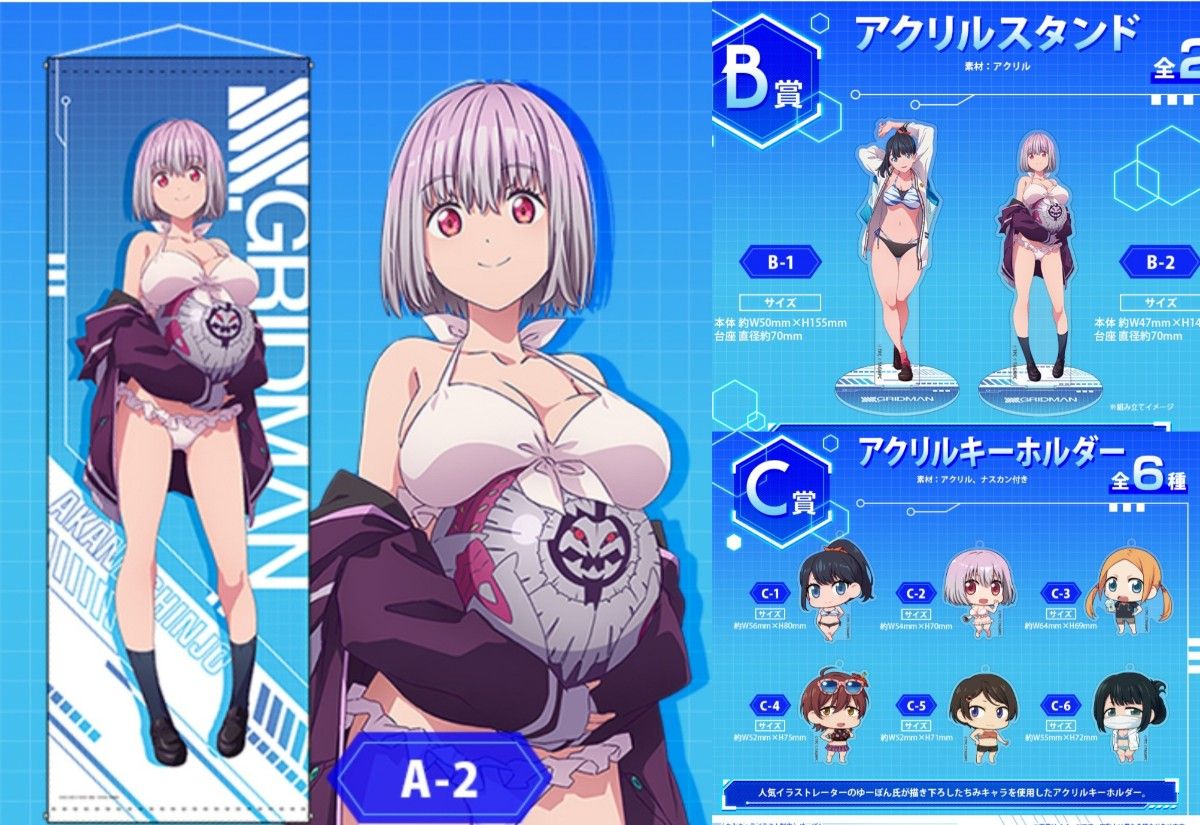 くじメイト グリッドマン 新条アカネ ロングタペストリー くじメイト グリッドマン 新条アカネ ロングタペストリー