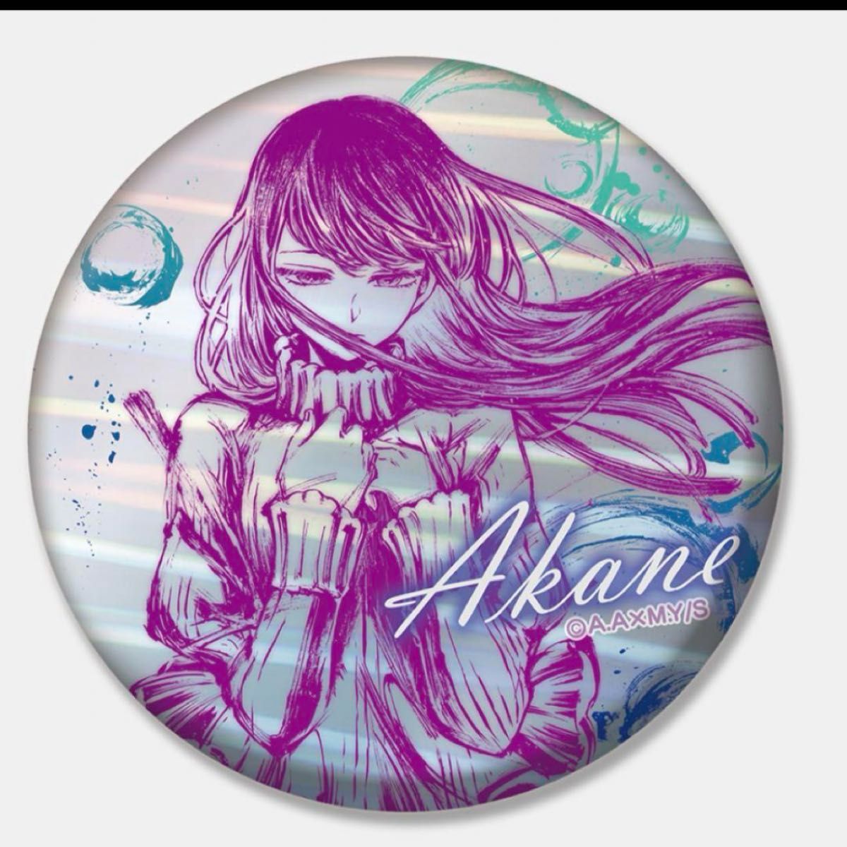 推しの子 墨絵SHOP TSUTAYA 墨絵ホロ缶バッジ 星野アクア ホログラム TSUTAYA GS1Q87Ma8AAX2Om.jpg 推しの子 6階IP書店にて『週刊