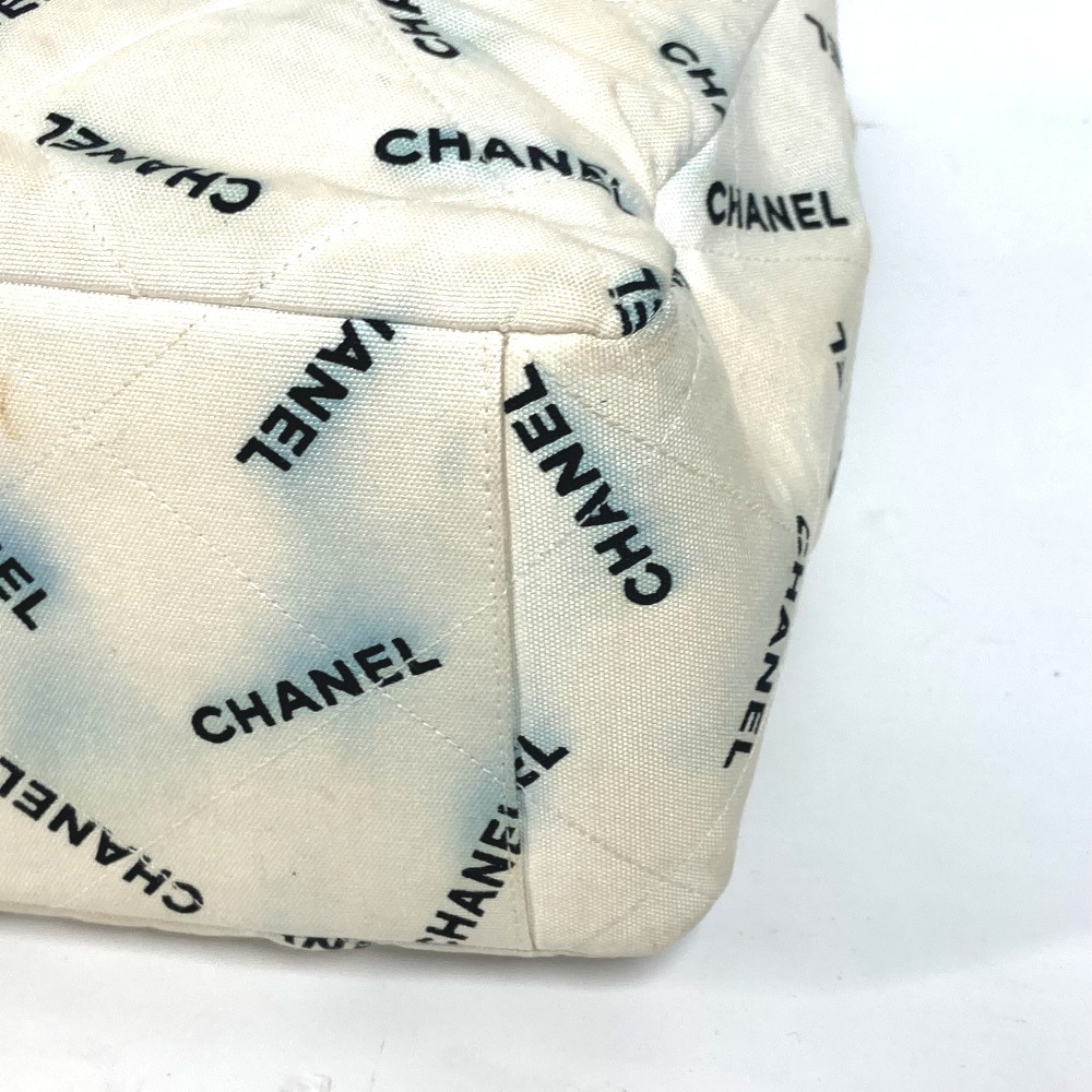 CHANEL Chanel общий Logo W цепь цепь сумка портфель плечо .. большая сумка сумка на плечо белый женский [ б/у ]