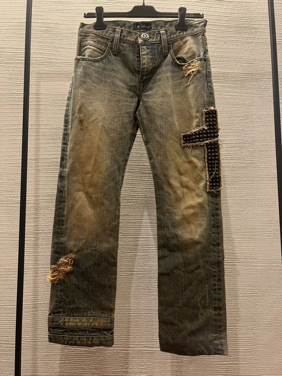 led rechwe cross denim 00s archive y2k japanese label led rechwe cross denim 00s archive y2k japanese label