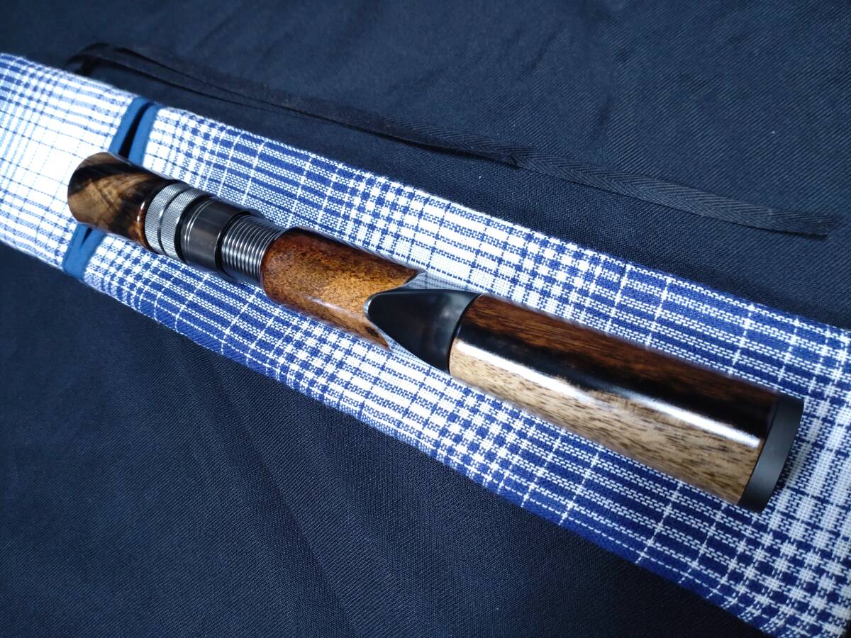 【ご予約品】 創作 ⑮ ロッドハンドル ベイト 黒柿 ソックス付属 ロッド加工 その他