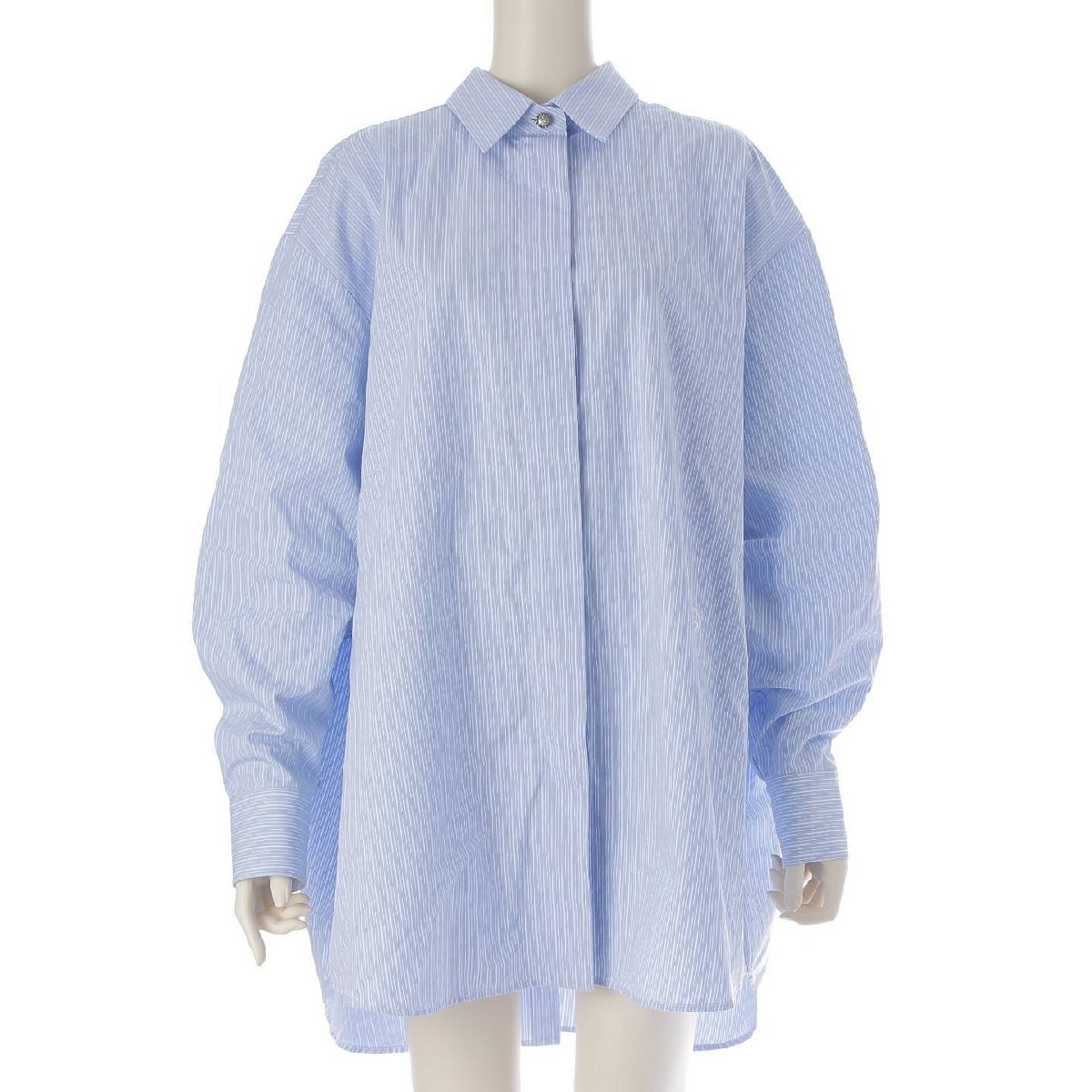 GUCCI 24AW ストライプヘビーコットンポプリン シャツ 779330 Z グッチ】Gucci 24AW ストライプヘビーコットンポプリン シャツ