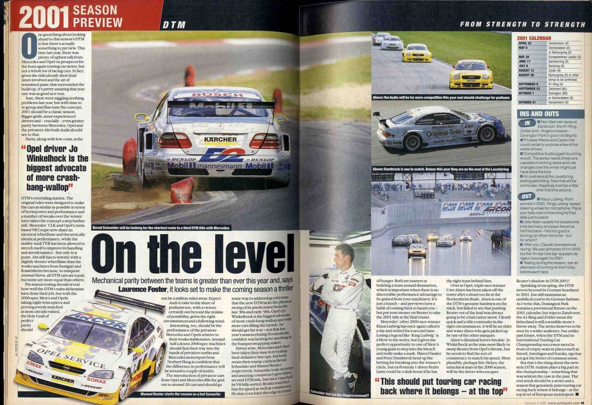 【c5293】01.1.4 AUTOSPORT／フェラーリの未来、2001年F1シーズンプレビュー、WRCシーズンプレビュー、…_画像8