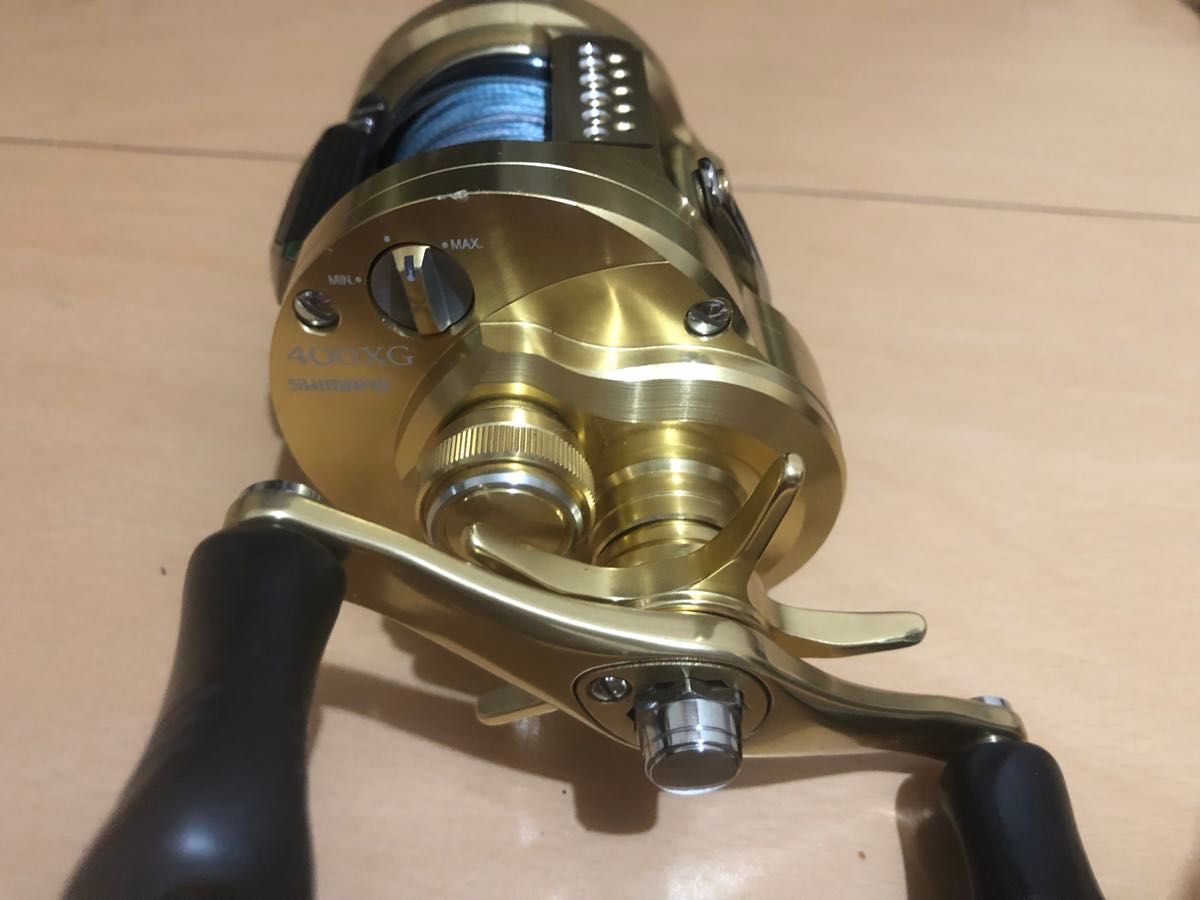 シマノ 23カルカッタコンクエスト MD 400XG 夢屋 パワーハンドル シマノ 23カルカッタコンクエスト MD 400XG 夢屋 パワーハンドル
