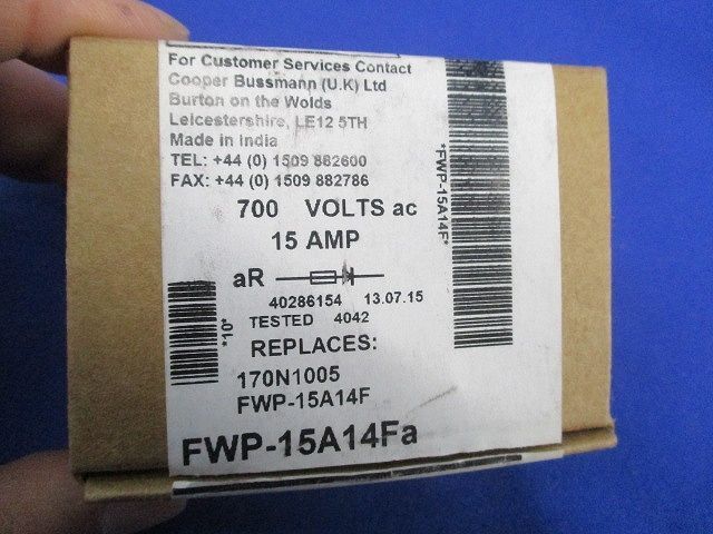 特殊ヒューズ(8個入) FWP-15A14Fa 電材・配電用品 特殊ヒューズ(8個入) FWP-15A14Fa 電材・配電用品