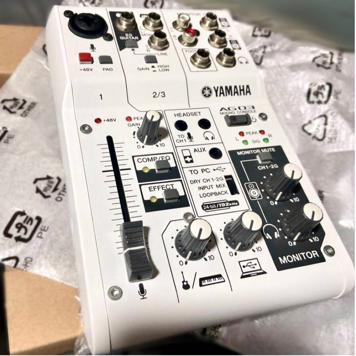 美品】YAMAHA AG03 ミキサー オーディオインターフェース ヤマハ 美品】YAMAHA AG03 ミキサー オーディオインターフェース ヤマハ