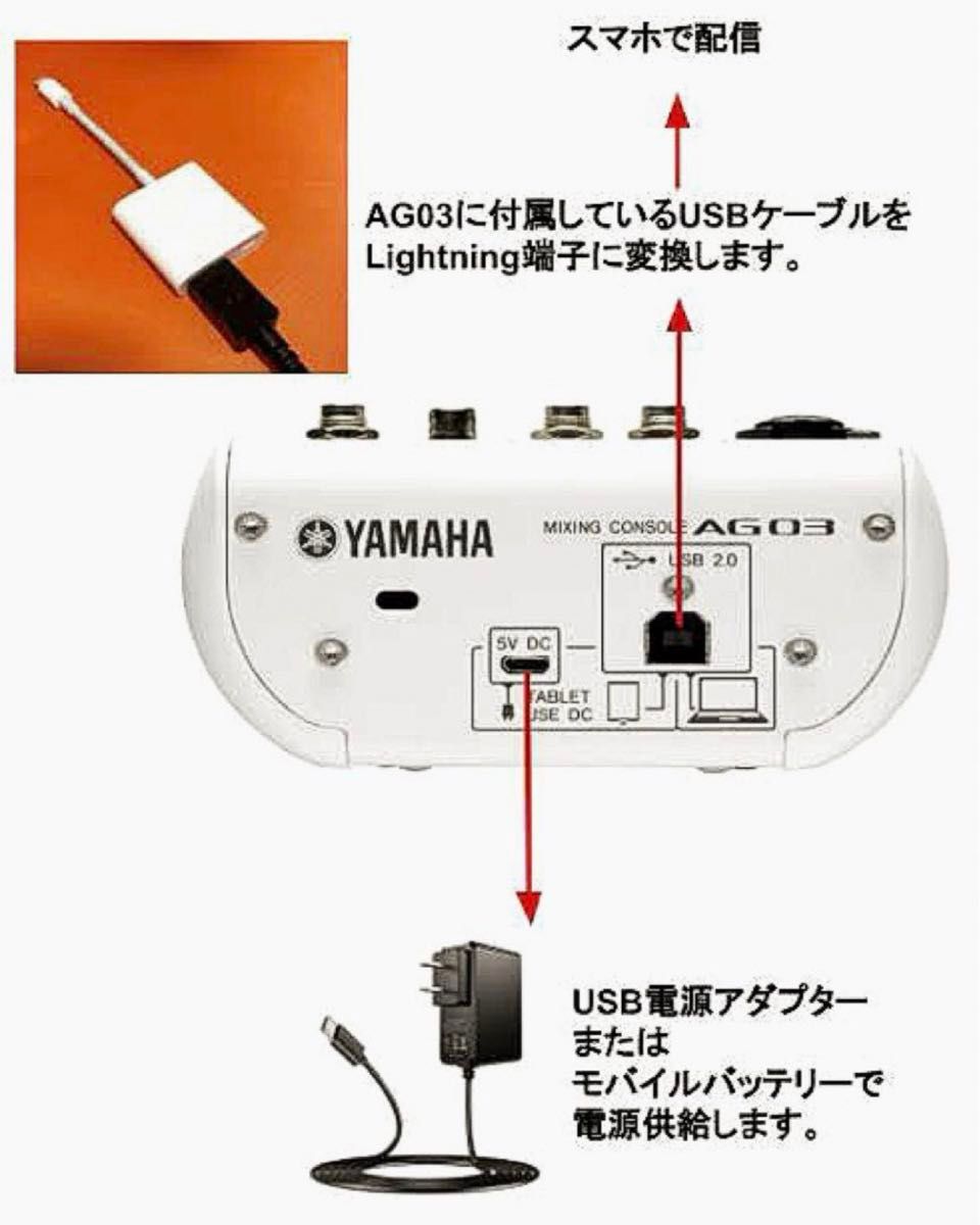 美品】YAMAHA AG03 ウェブキャスティングミキサー オーディオ 美品】YAMAHA AG03 ウェブキャスティングミキサー オーディオ