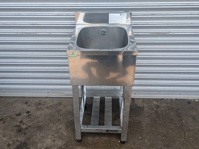 ステンレス 1槽シンク W400×D450×H800mm 厨房機器 ステンレス 1槽シンク W400×D450×H800mm 厨房機器