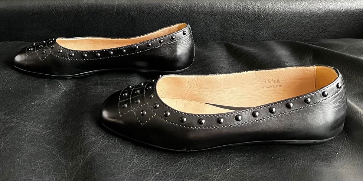 トッズ TOD'S ブラック レザー フラット バレエ シューズ|Yahoo トッズ TOD'S ブラック レザー フラット バレエ シューズ|Yahoo