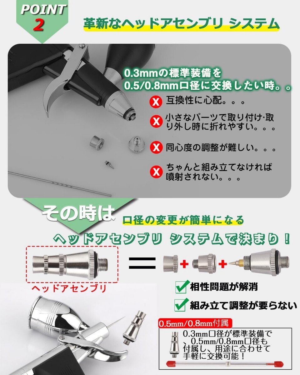 新品 定価7 899円 トリガー式 エアブラシ 3種口径 ハンドピース 新品 定価7 899円 トリガー式 エアブラシ 3種口径 ハンドピース