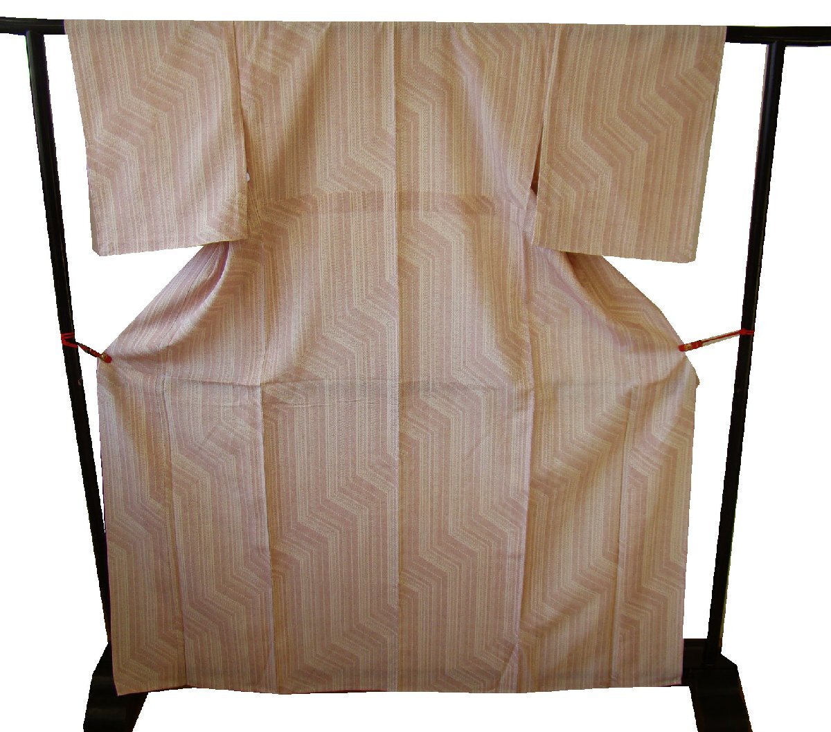 時代屋 単衣 美品 裄62.5cm S寸 お洒落 塩沢紬 正絹 未使用 147cm～153cm Tｓ488