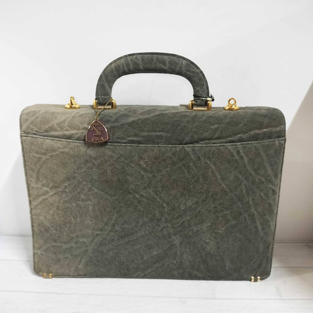 未使用品・JARタグ付き】エレファント(象革) ハンドバッグ 未使用品・JARタグ付き】エレファント(象革) ハンドバッグ