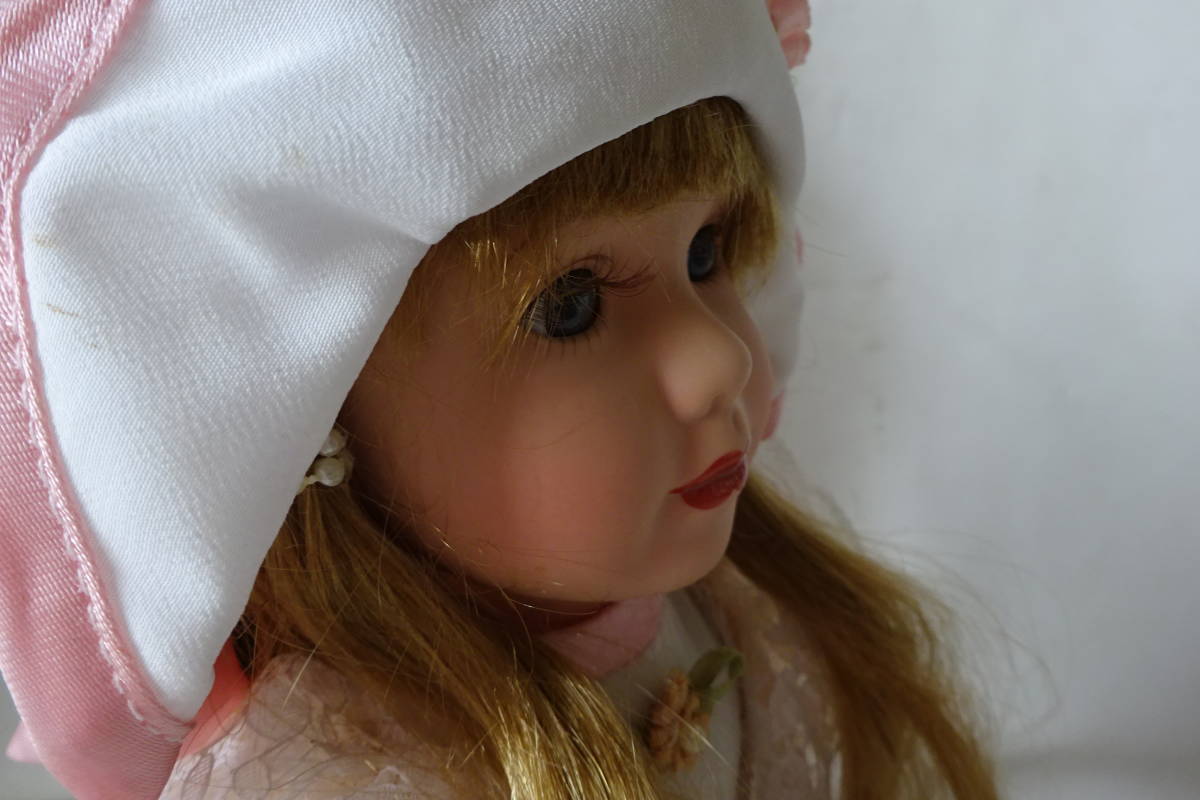Porcelain Doll/THE PRINCESS COLLECTION【ポーセリンドール/プリンセスコレクション/ベビーピンクのレースドレスが愛らしいブロンド少女】_画像8
