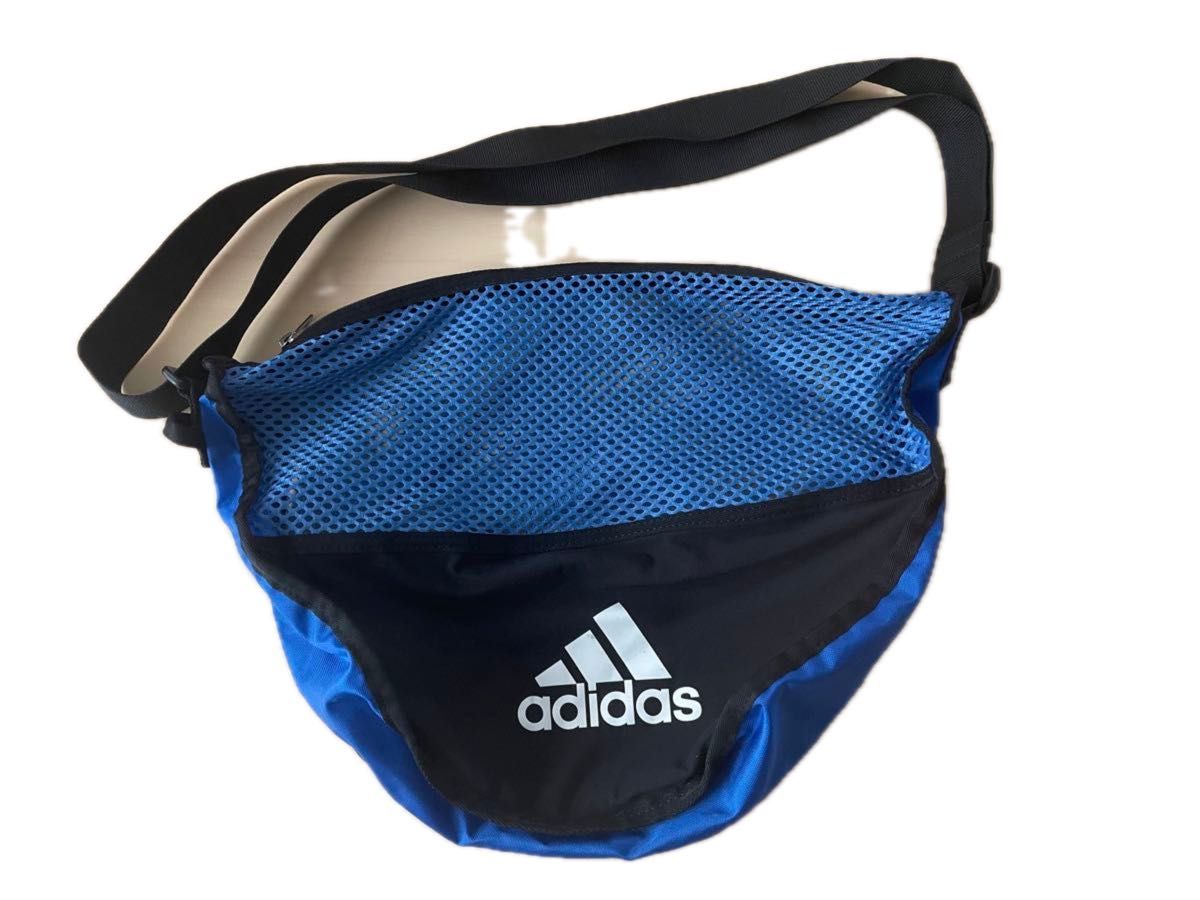 ショルダーバッグ・ポシェット ADIDAS ROUND BAG 4FK1819 1個入れ アディダス ボール ショルダー バッグ メッシュ adidas