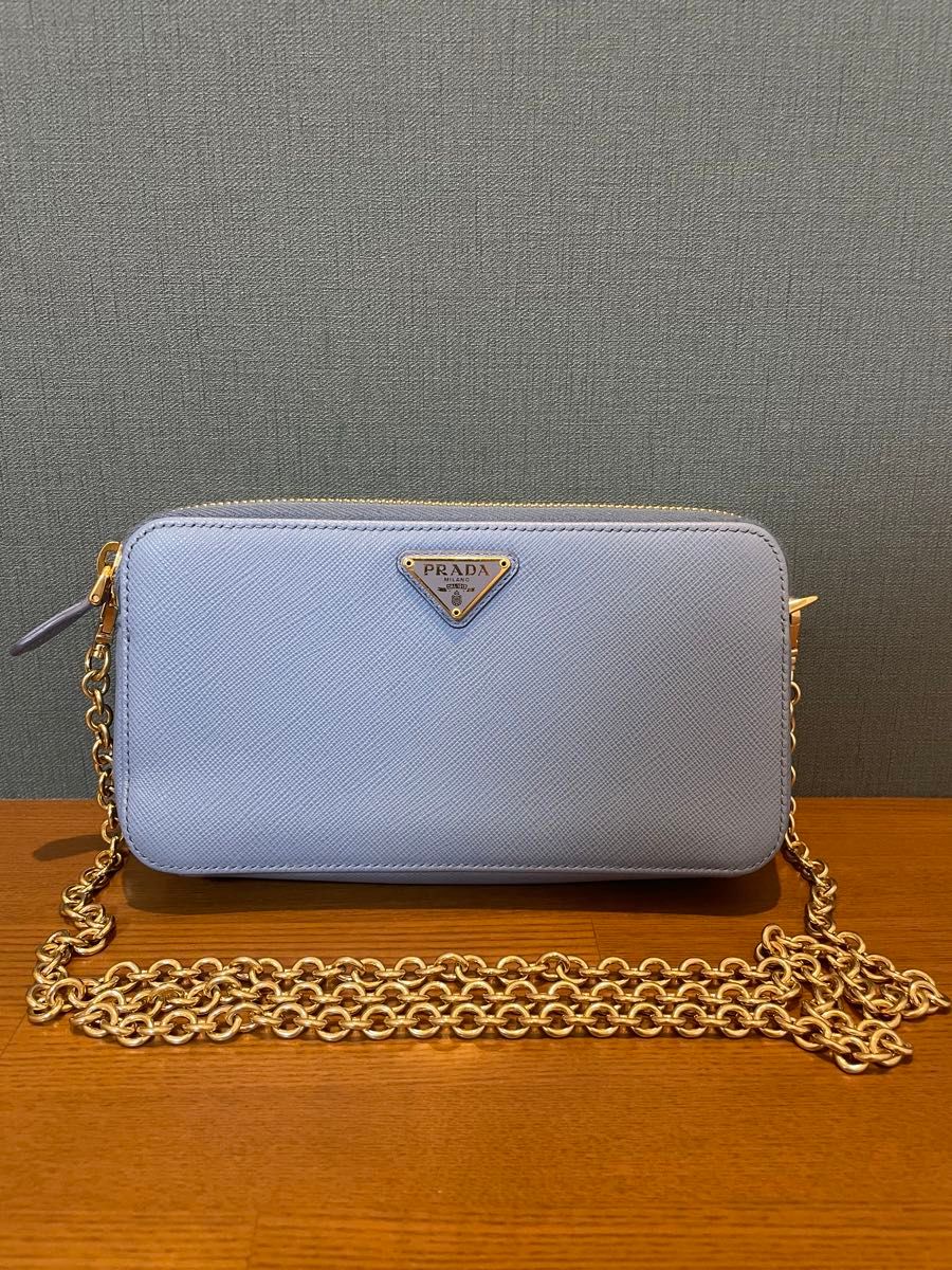 PRADA プラダ サフィアーノ チェーンショルダーバッグ 1DH010 PRADA プラダ サフィアーノ チェーンショルダーバッグ 1DH010