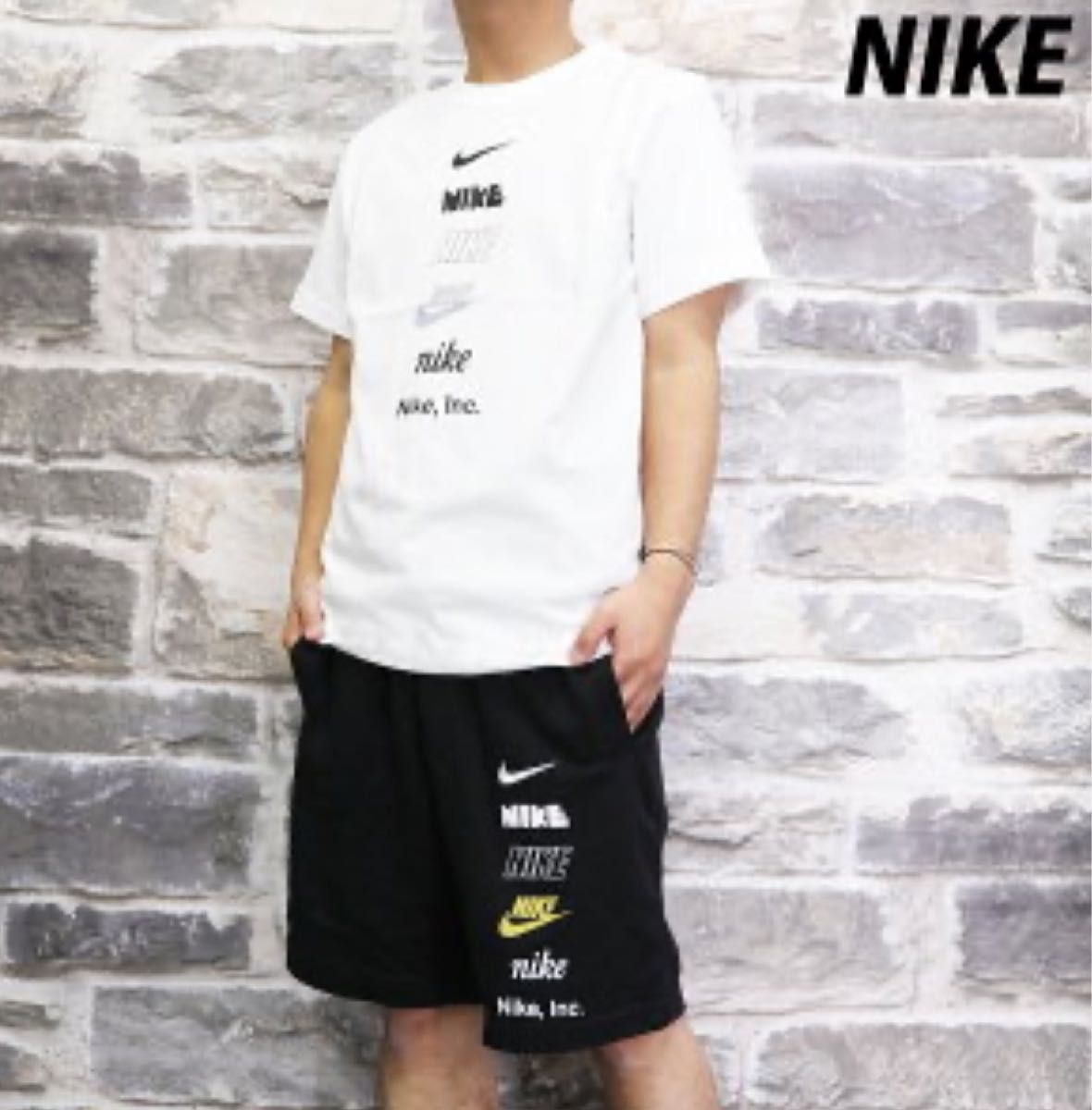新品タグ付 ナイキ マルチ ロゴ Tシャツ ハーフパンツ 新品タグ付 ナイキ マルチ ロゴ Tシャツ ハーフパンツ