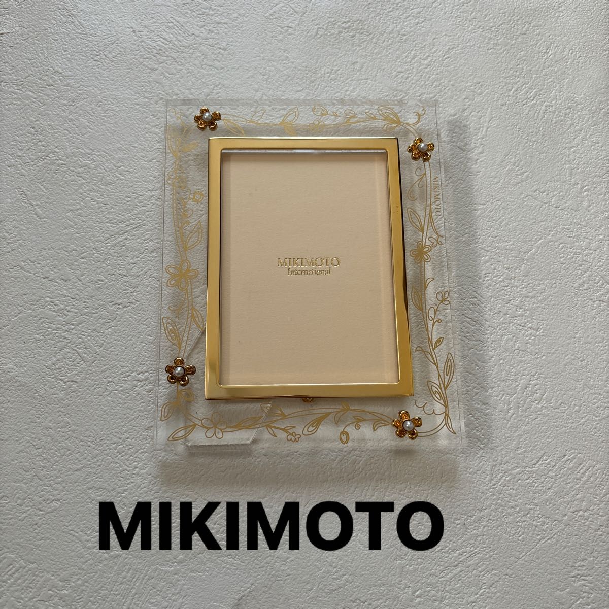 MIKIMOTO ミキモト パール付きフォトフレーム 真珠 写真立て MIKIMOTO ミキモト パール付きフォトフレーム 真珠 写真立て