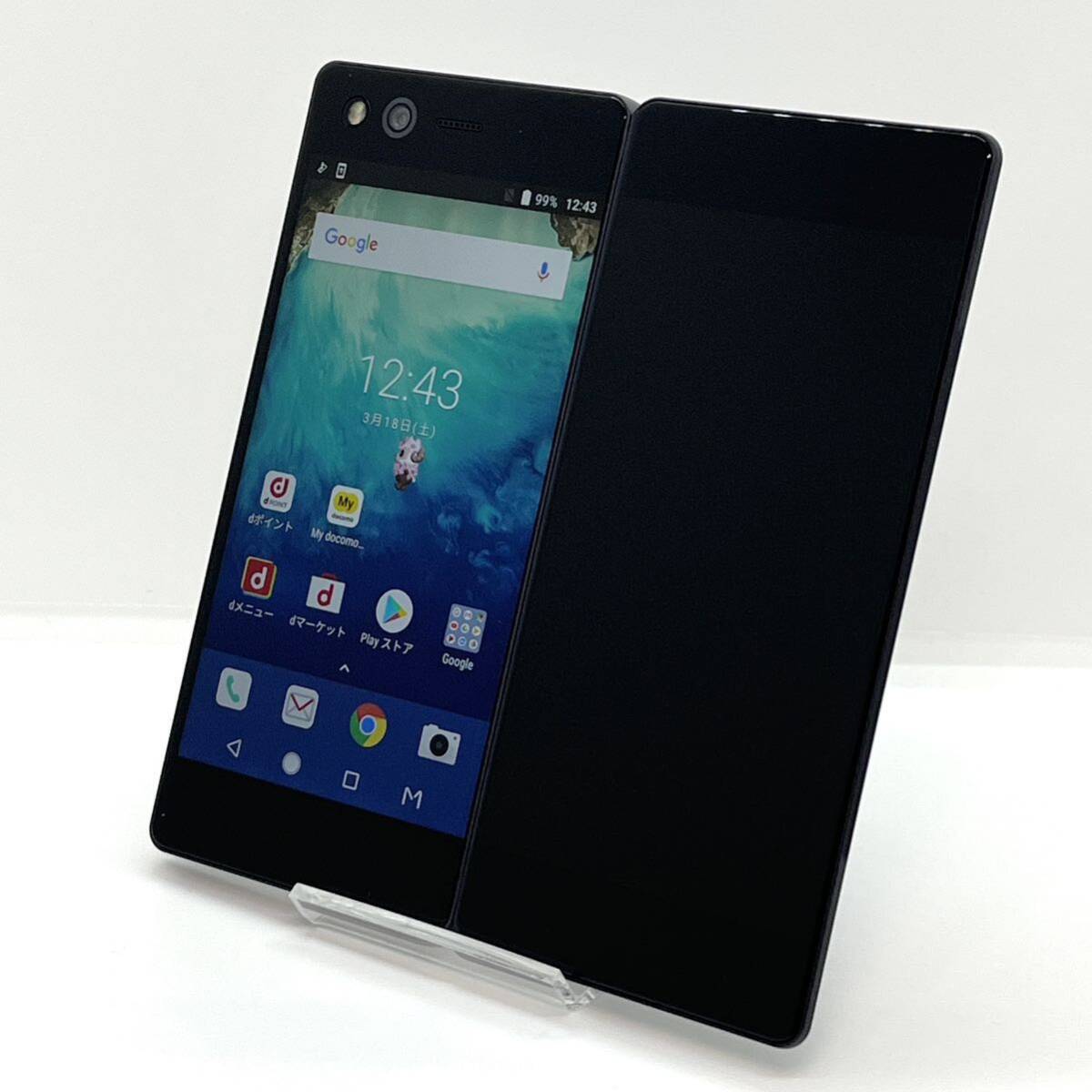 極美品 ZTE M Z-01K ブラック docomo SIMフリー 64GB 2画面 極美品 ZTE M Z-01K ブラック docomo SIMフリー 64GB 2画面