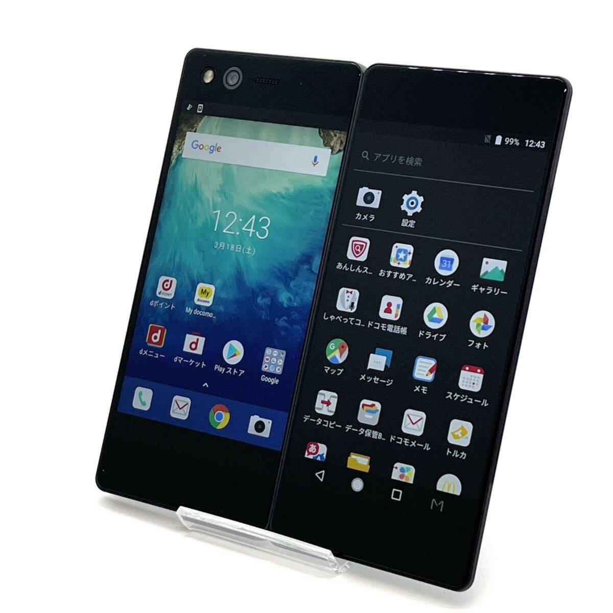 極美品 ZTE M Z-01K ブラック docomo SIMフリー 64GB 2画面 極美品 ZTE M Z-01K ブラック docomo SIMフリー 64GB 2画面