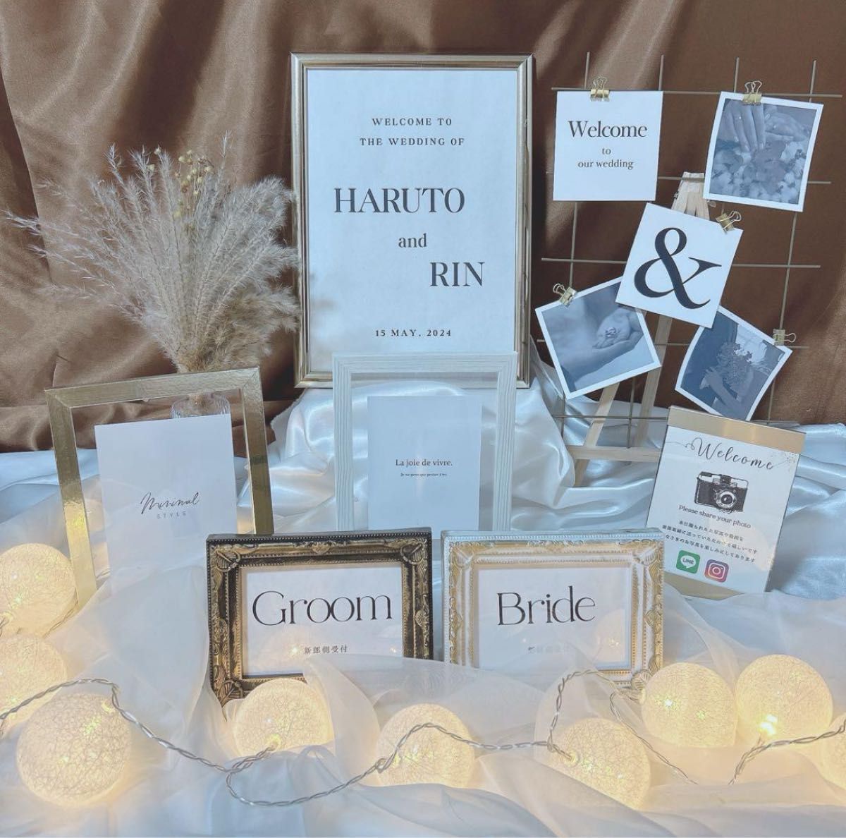 結婚式/ウェルカムスペース】ミールヘーデン風 ナチュラル 結婚式/ウェルカムスペース】ミールヘーデン風 ナチュラル