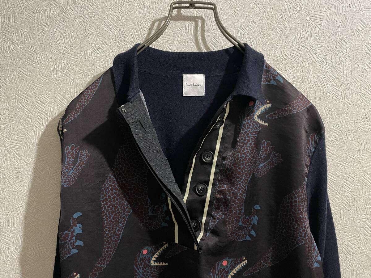 ◯ Paul Smith ファーストライン ダイナソー ポロカラー ニット ◯ Paul Smith ファーストライン ダイナソー ポロカラー ニット