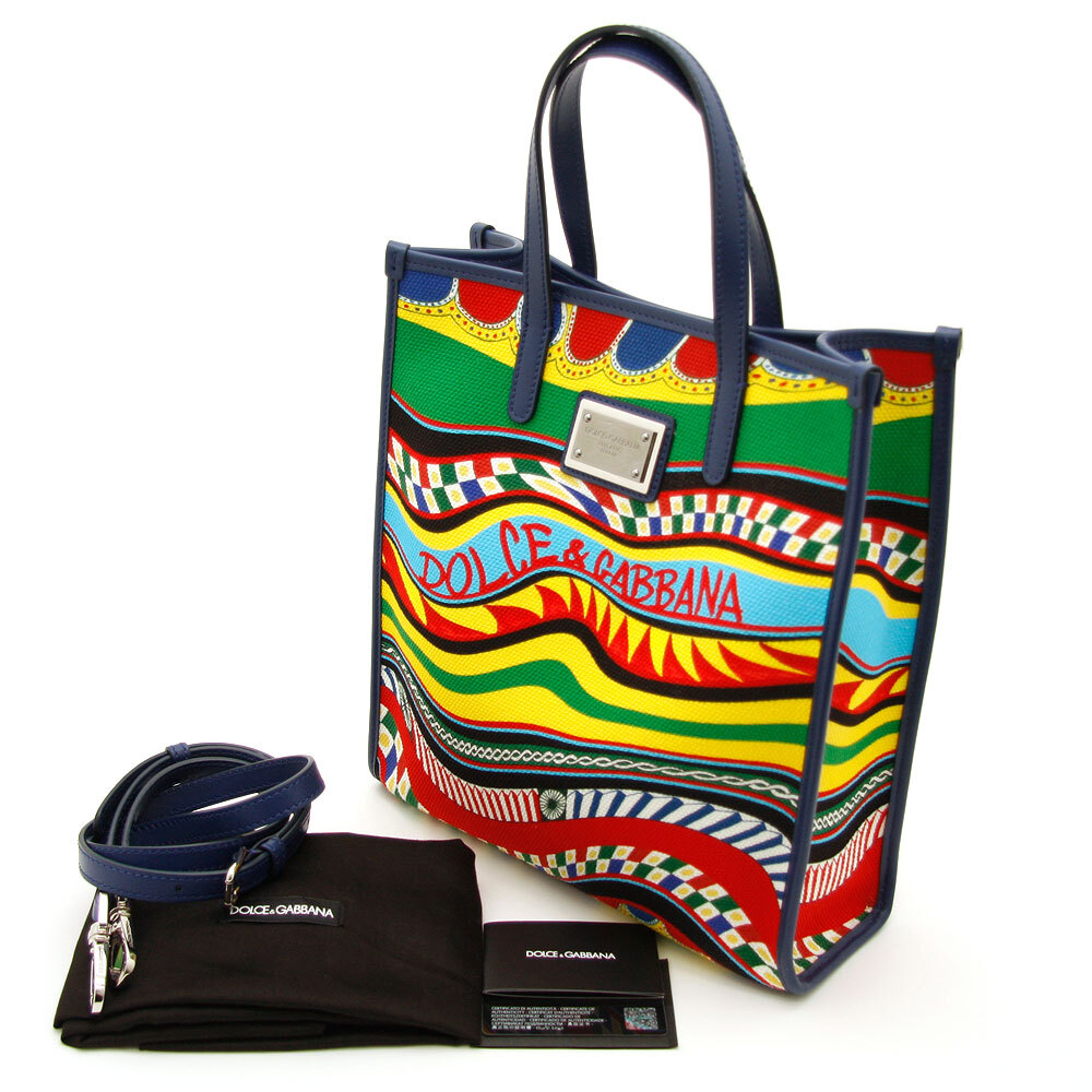中古美品 ドルチェ&ガッバーナ DOLCE&GABBANA トートバッグ 中古美品 ドルチェ&ガッバーナ DOLCE&GABBANA トートバッグ