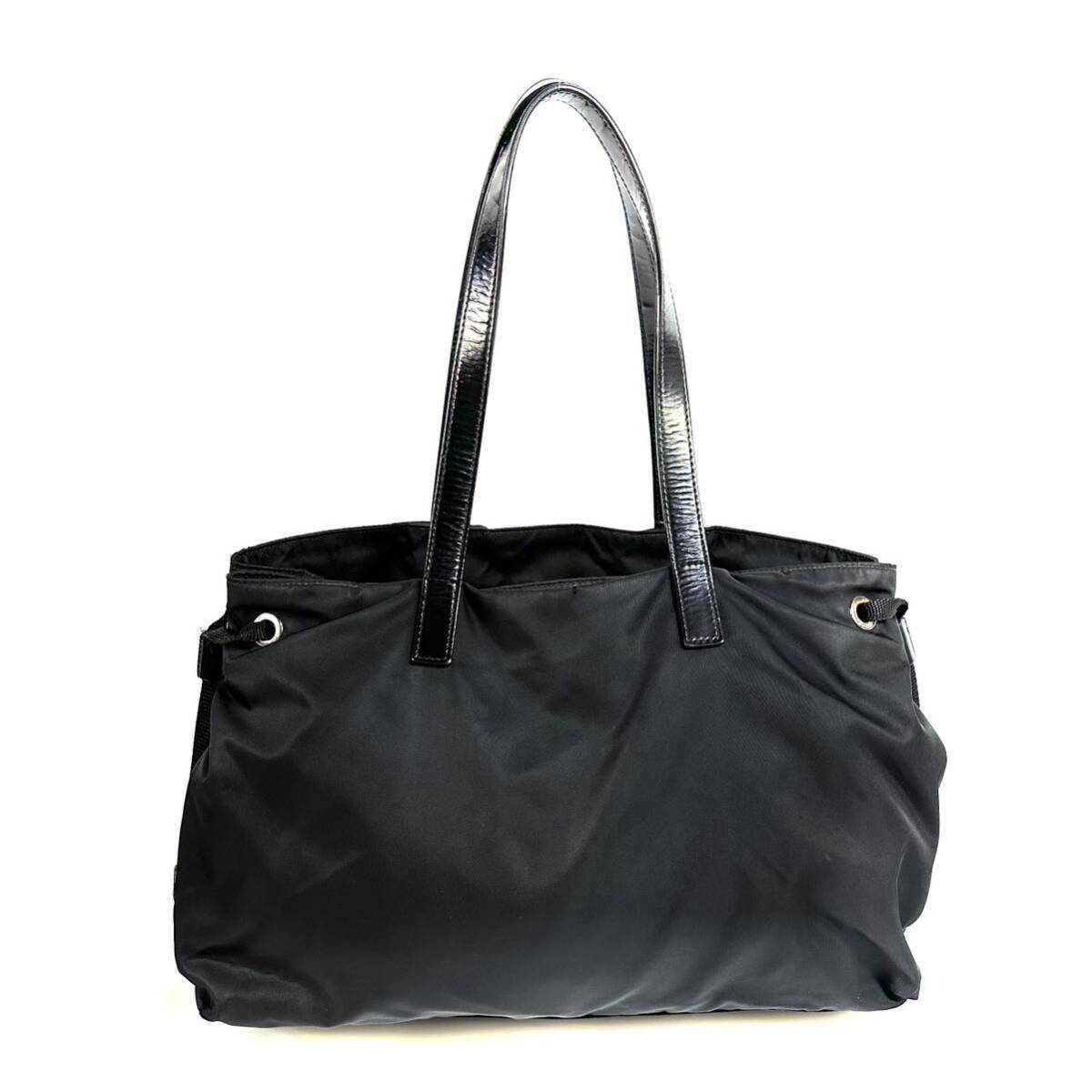 希少品】PRADA プラダ ナイロン レザーハンドル トートバッグ 希少品】PRADA プラダ ナイロン レザーハンドル トートバッグ