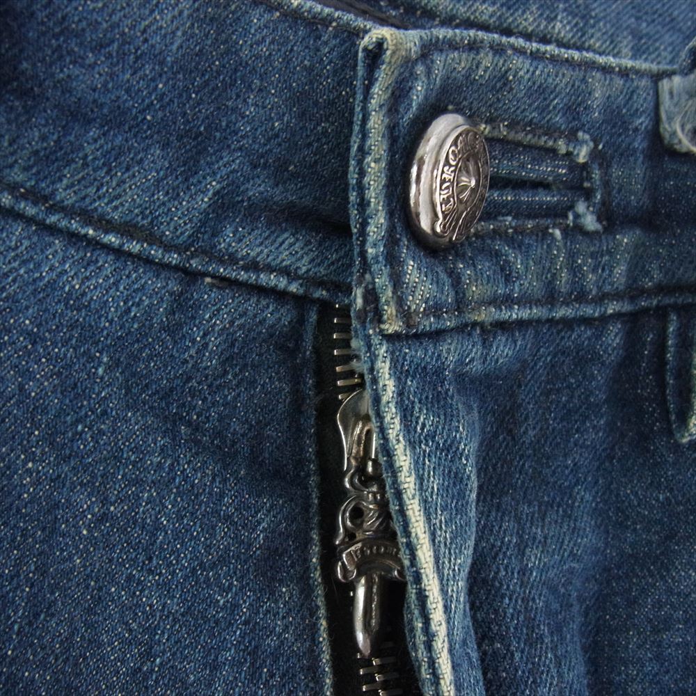 CHROME HEARTS クロムハーツ(原本無) FLEURKNEE DNM PANTS CHROME HEARTS クロムハーツ(原本無) FLEURKNEE DNM PANTS