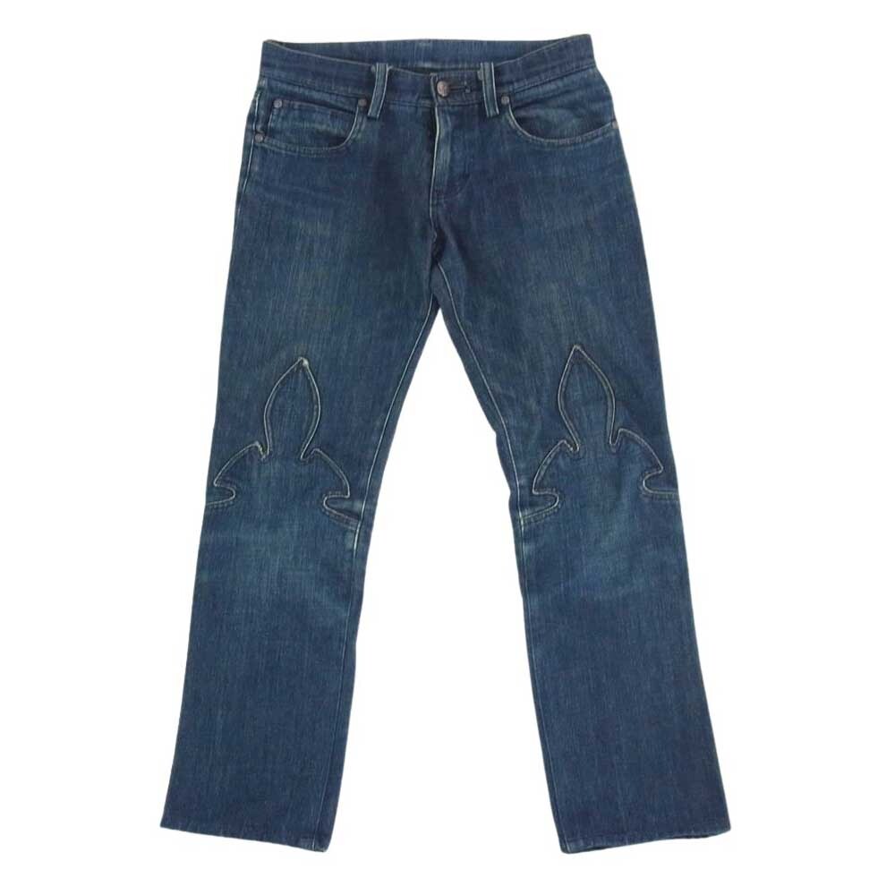 CHROME HEARTS クロムハーツ(原本無) FLEURKNEE DNM PANTS CHROME HEARTS クロムハーツ(原本無) FLEURKNEE DNM PANTS